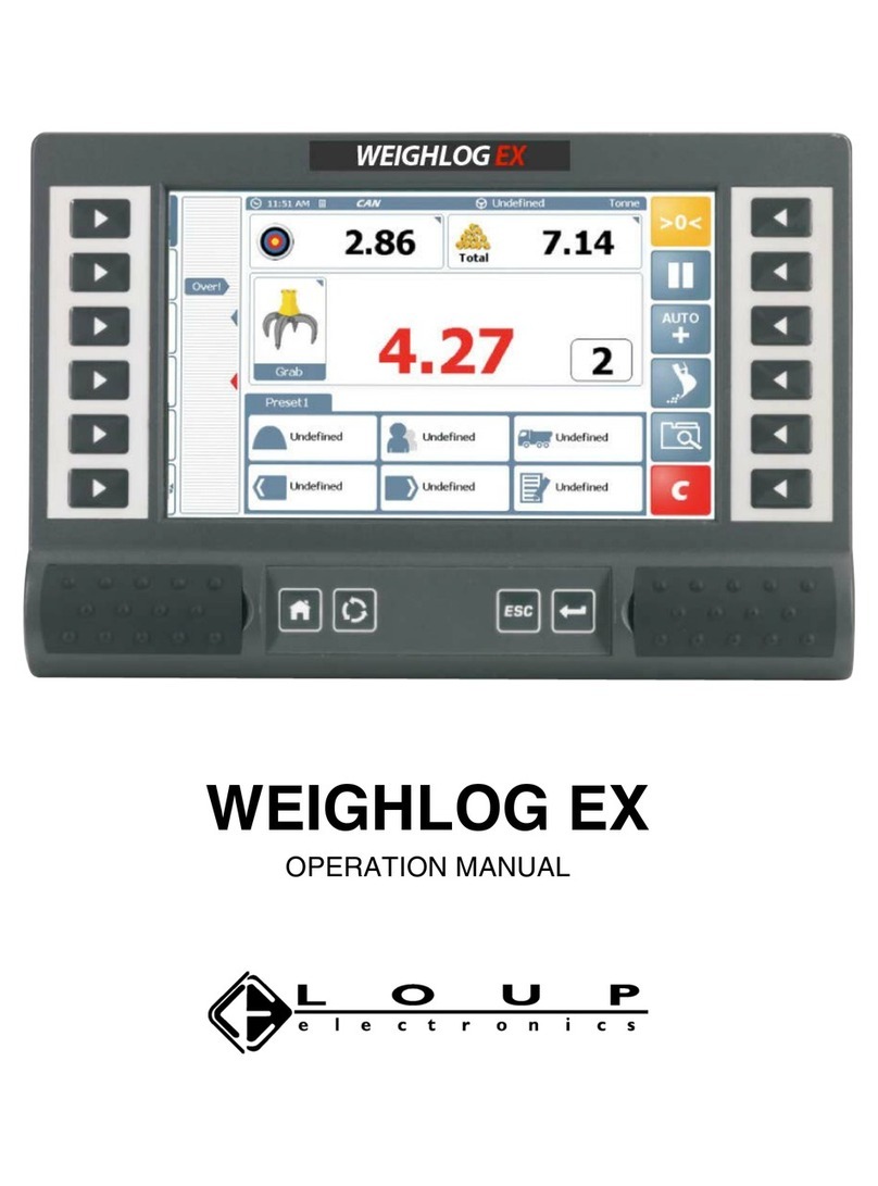 Loup Electronics Weighlog Ex Operation manual