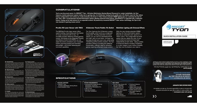 Roccat TYON Quick installation guide
