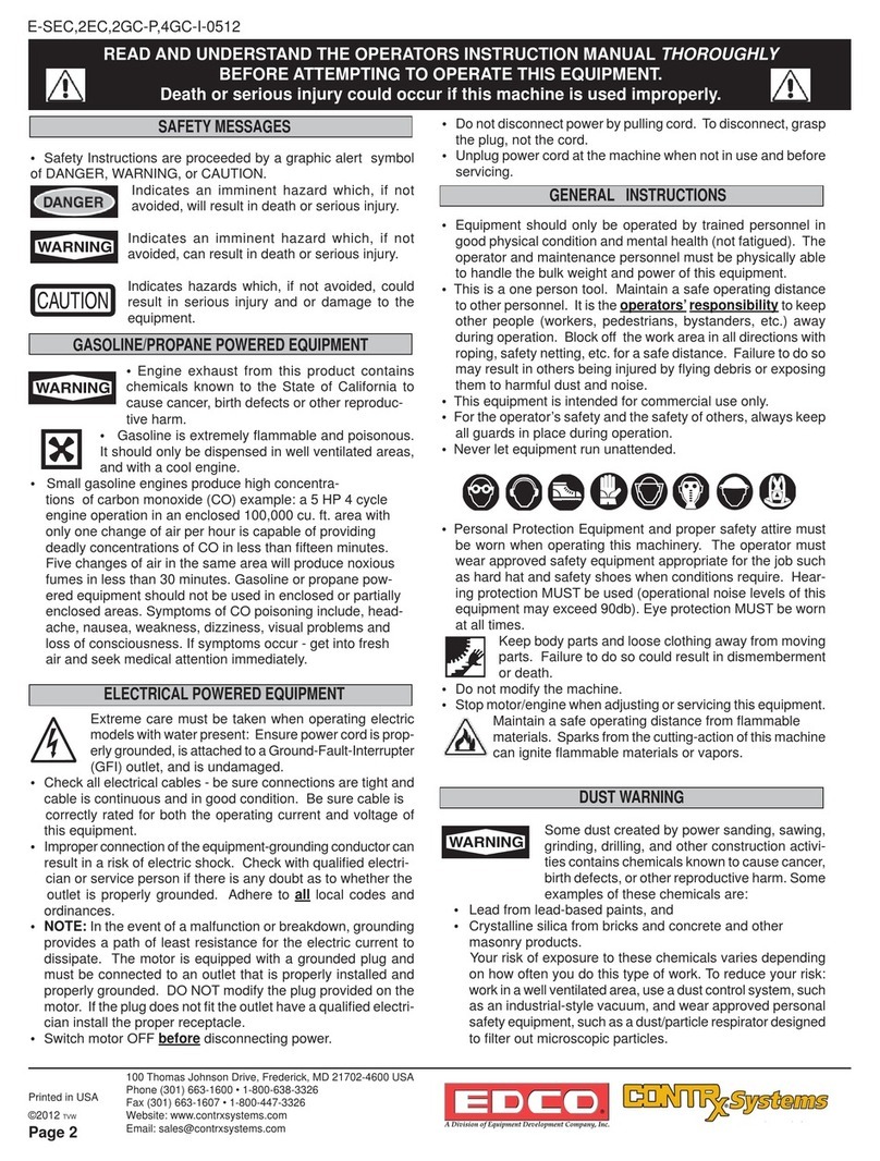 Edco 2-EC User manual