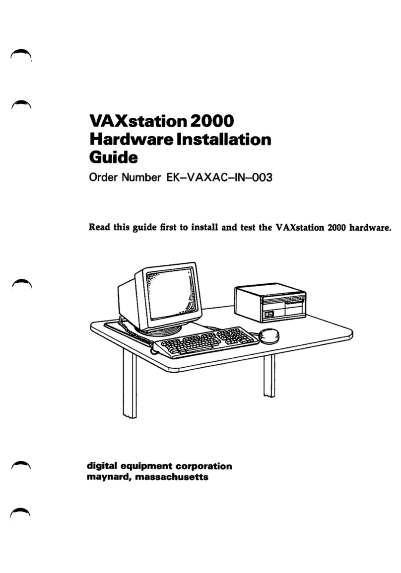 Digital Equipment VAXstation 2000 Manual