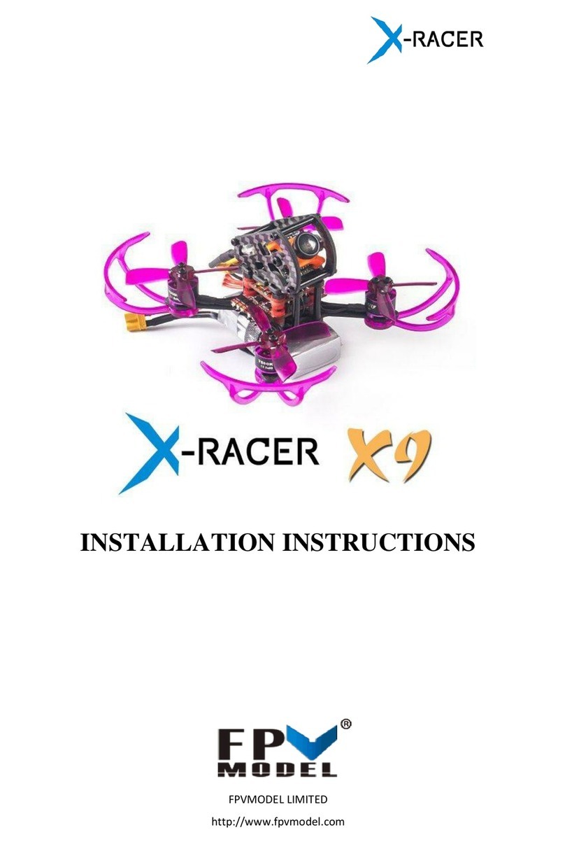 FPV Model X-Racer X9 installation instructions