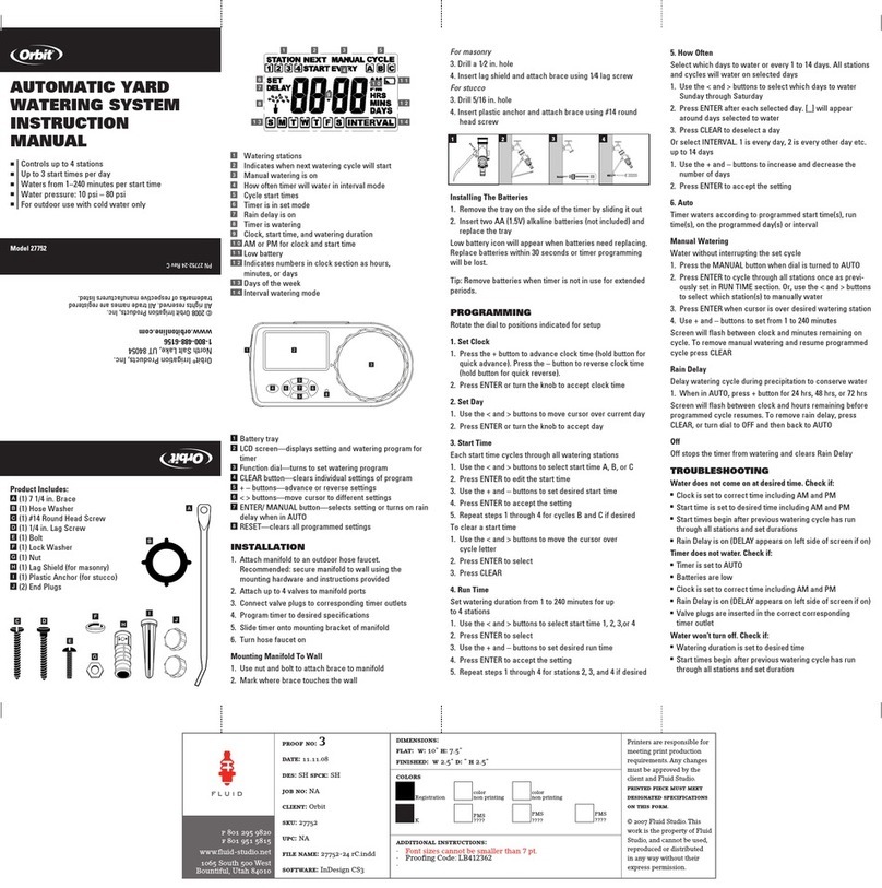 Orbit 27752 User manual