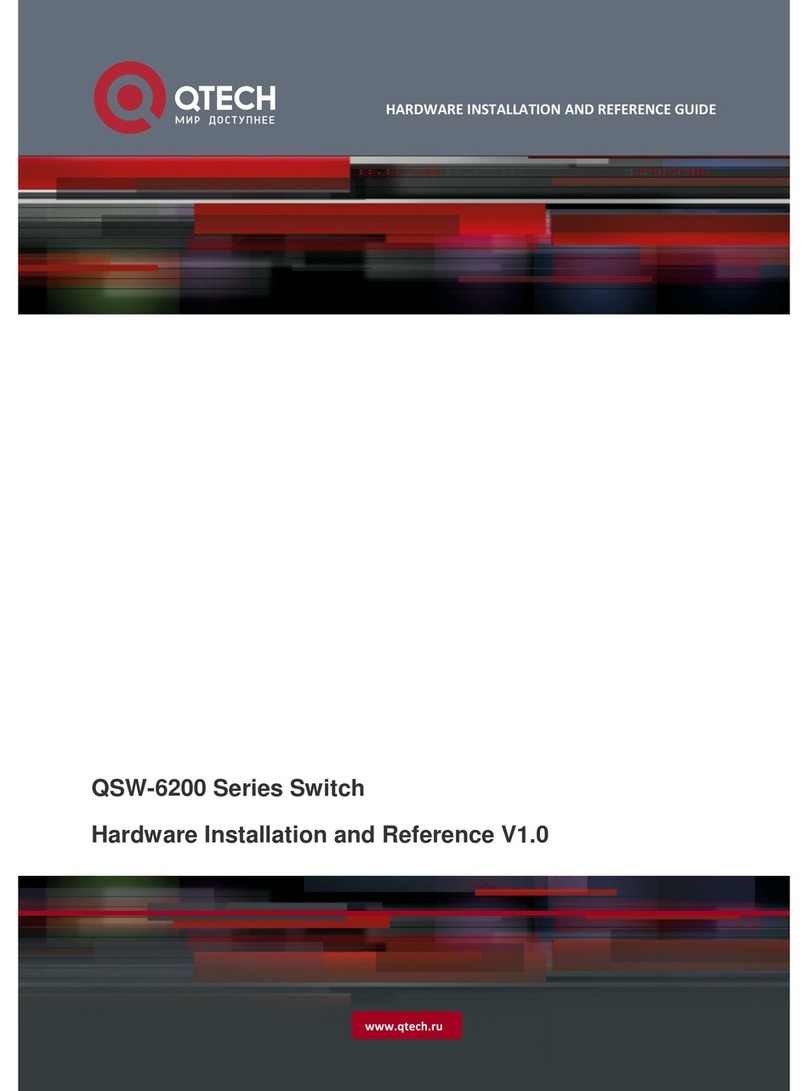 q-Tech QSW-6200-32T Installation and operating manual q-Tech QSW-6200-32T Installation and operating manual