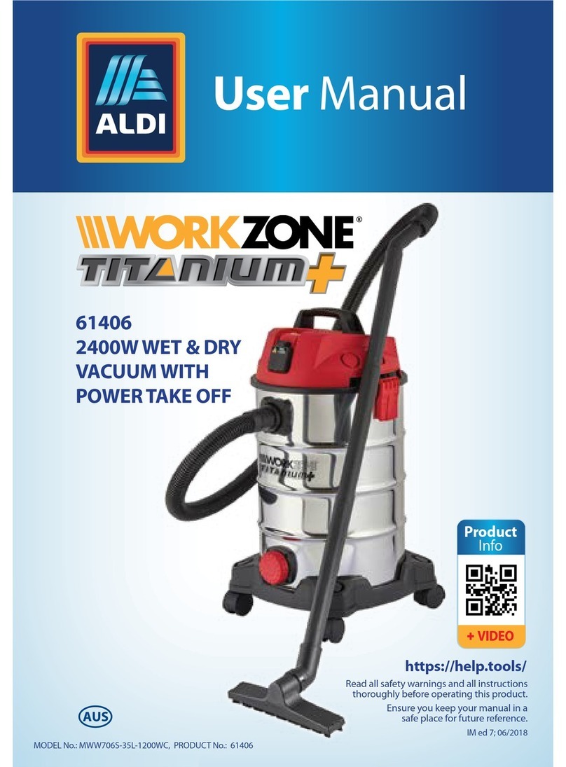 Workzone TITANIUM MWW706S-35L-1200WC user manual