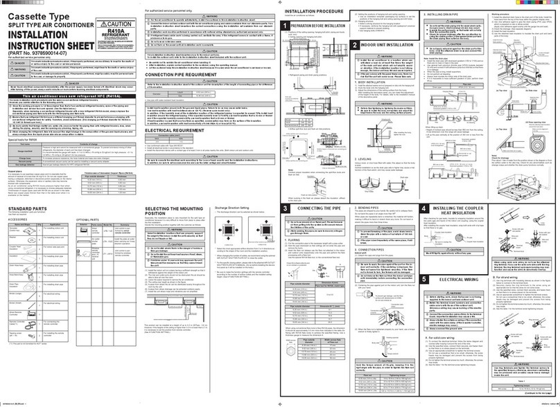 Fujitsu AUYA36LB User manual