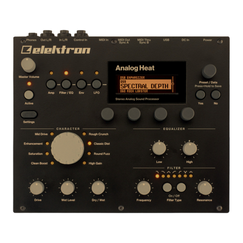 Elektron Analog Heat MKII User manual Elektron Analog Heat MKII User manual