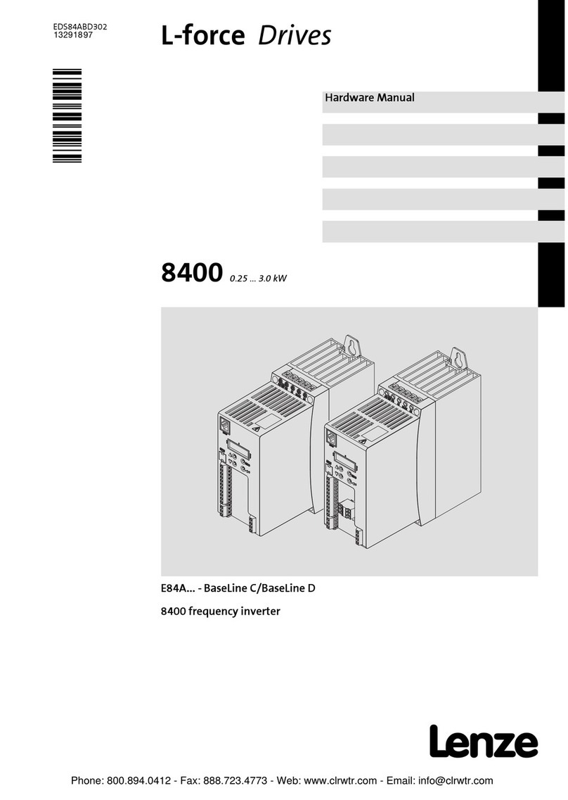 Lenze 8400 BaseLine C Hardware manual