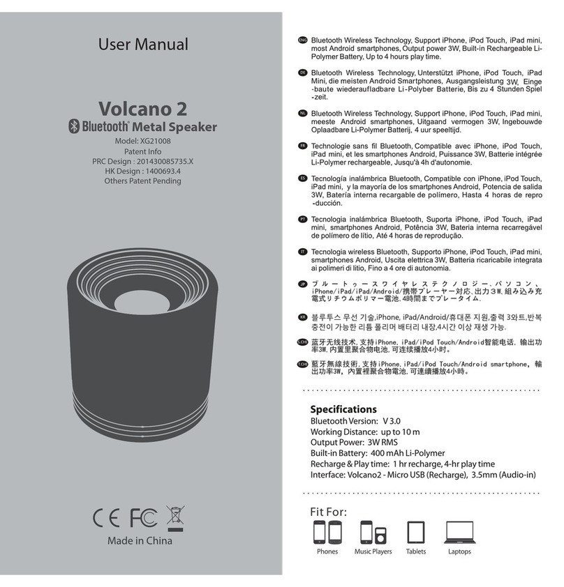 Volcano 2 XG21008 user manual