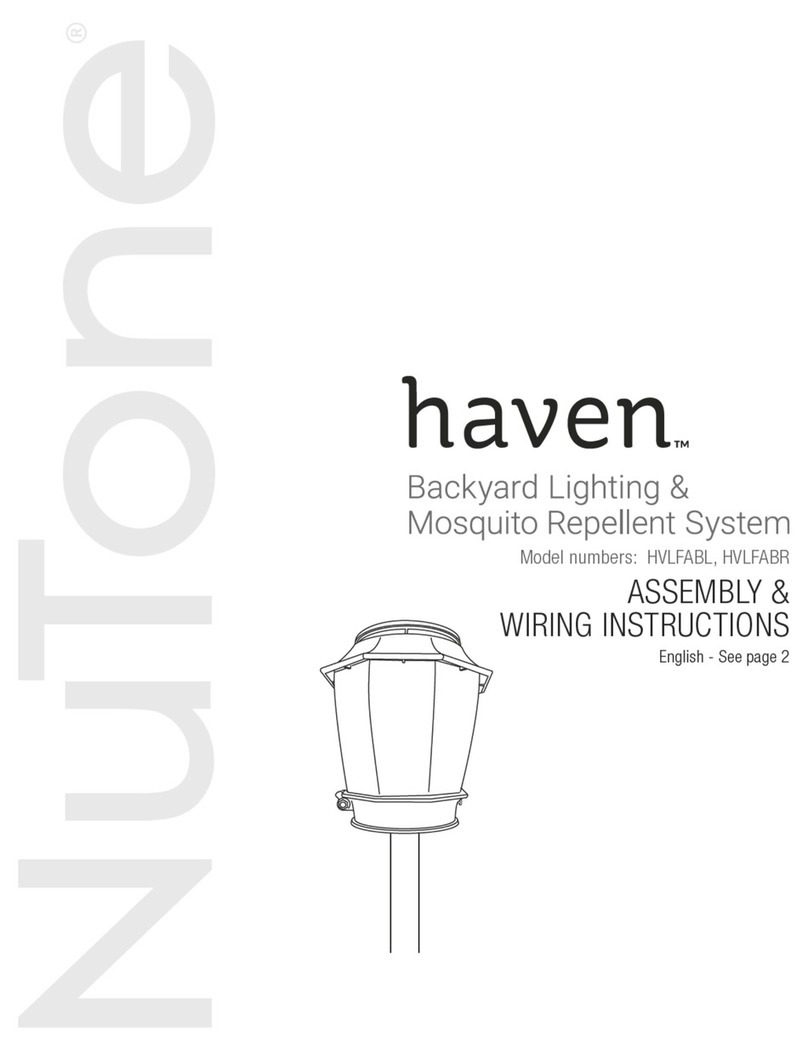 NuTone Haven HVLFABR User manual