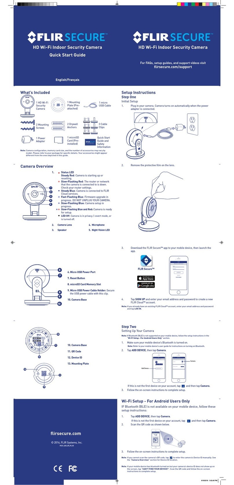 FLIR Secure FXC101-H quick start guide