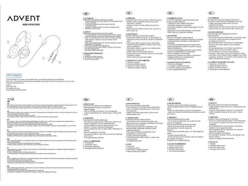 Advent ADE-HSNC200 User manual