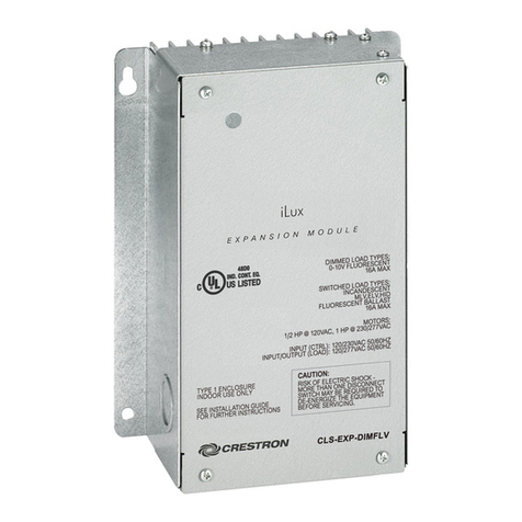 Crestron CLS-EXP-DIMFLV installation guide Crestron CLS-EXP-DIMFLV installation guide