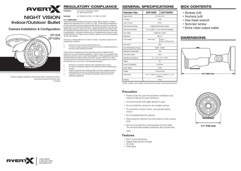 avertX DP15IR User manual