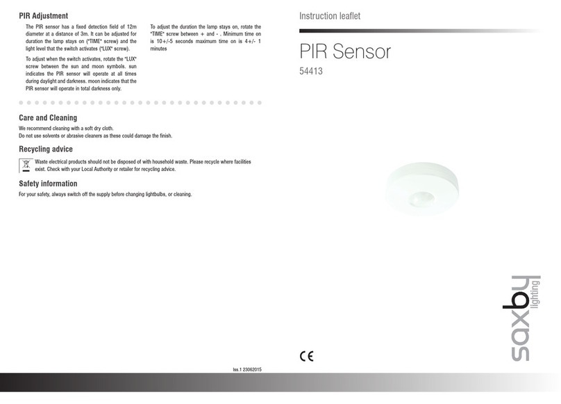 Saxby 54413 Instruction leaflet