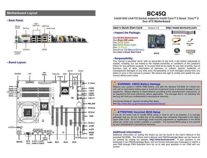 BCM Advanced Research BC45Q manual