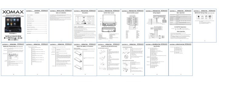 Xomax XM-DTSB913 Installation and owner's manual