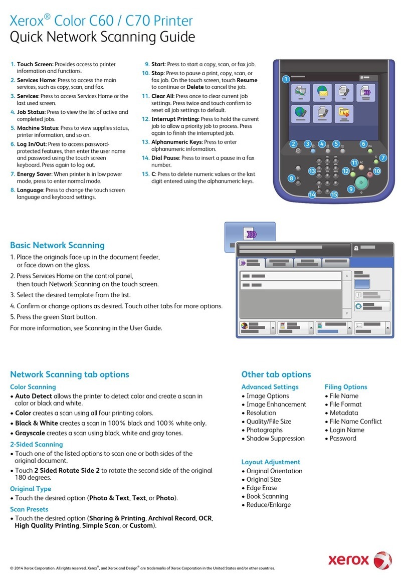 Xerox Color C60 Series User manual