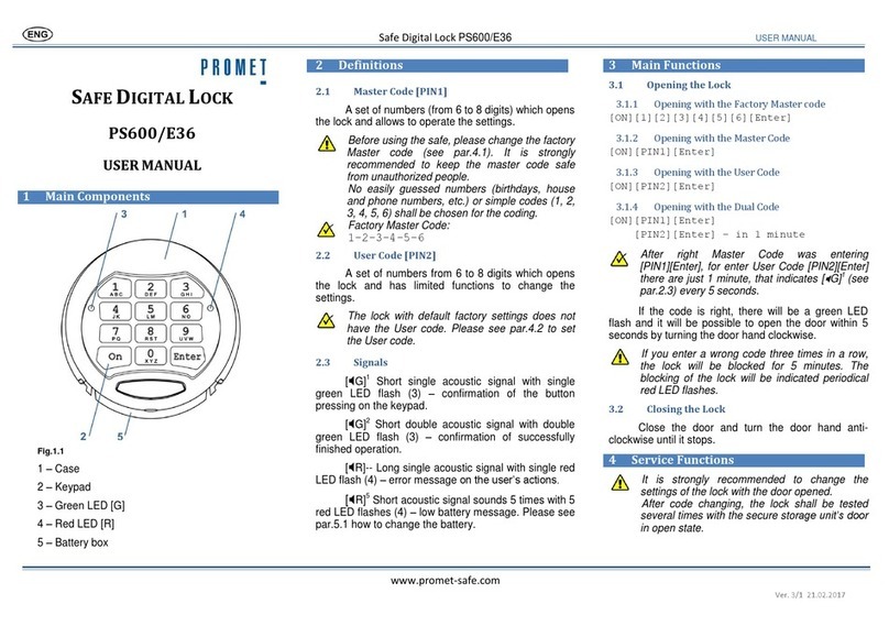 Promet PS600/E36 user manual