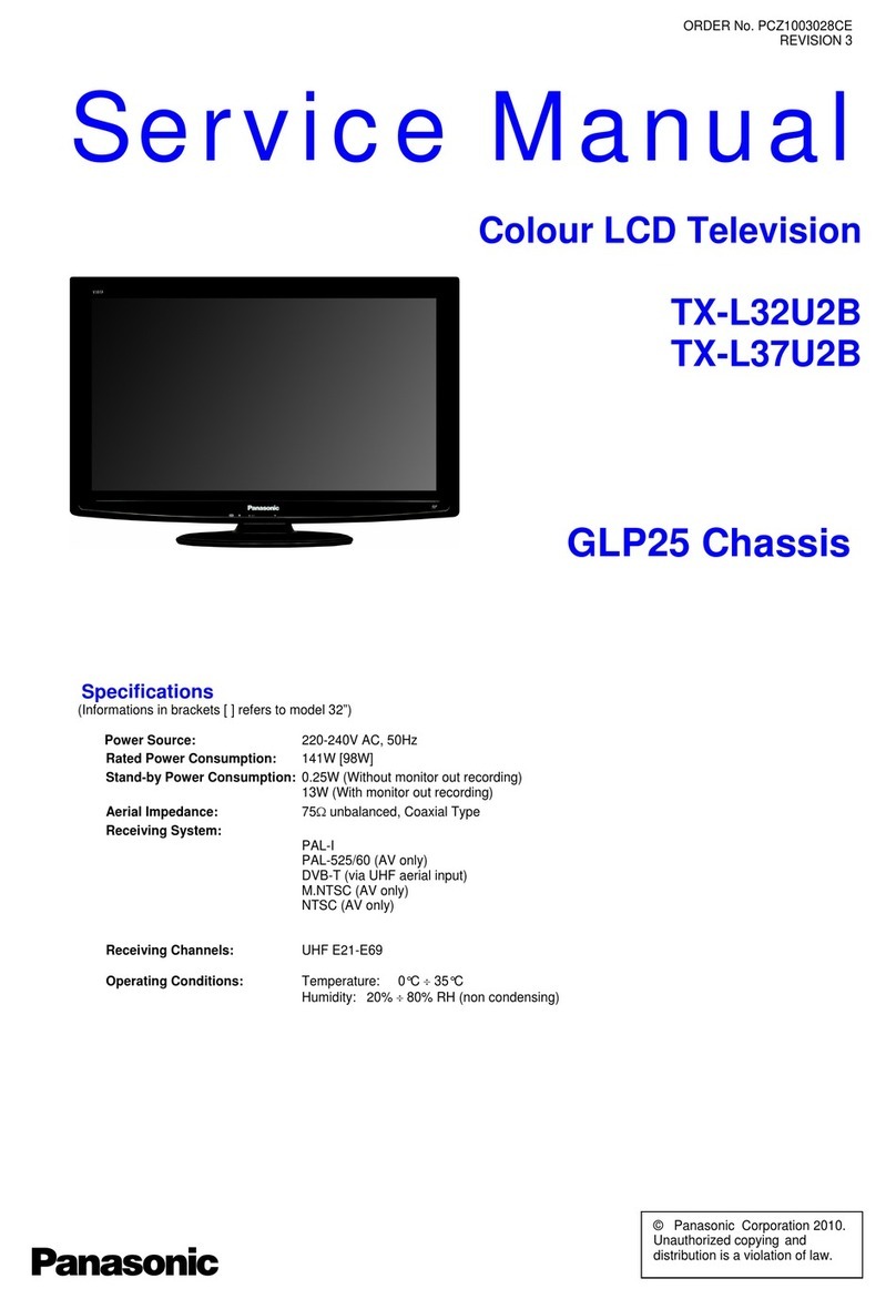 Panasonic Viera TX-L32U2B User manual