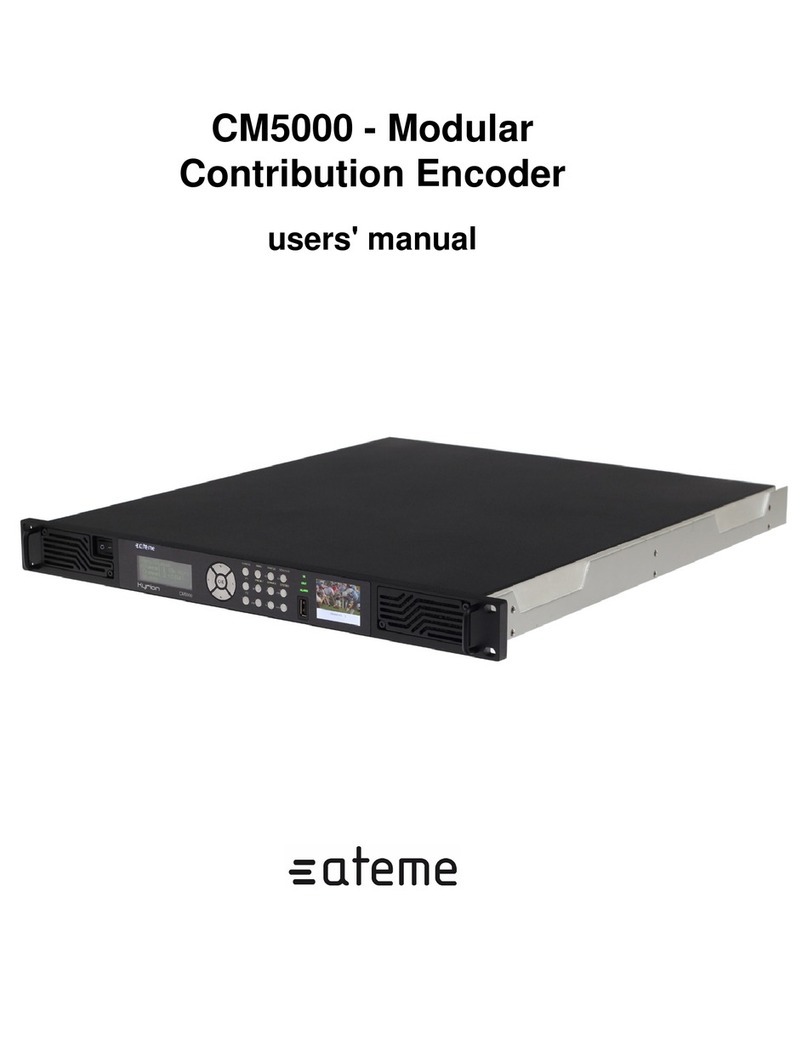 ATEME CM5000 user manual