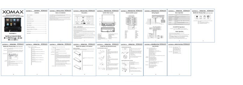 Xomax XM-DTSB914 Installation and owner's manual