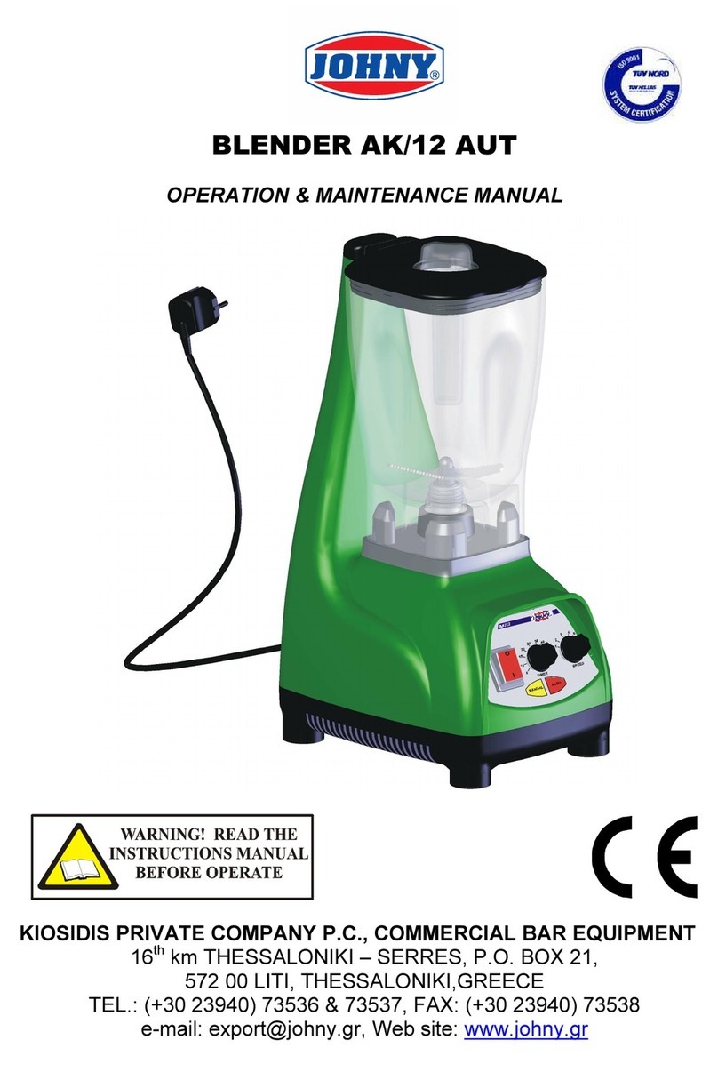 Johny AK/12 AUT Operation & maintenance manual