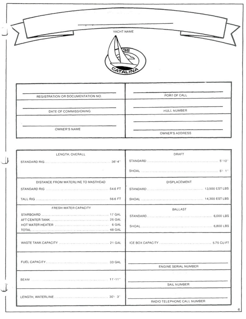 Catalina 36 User manual