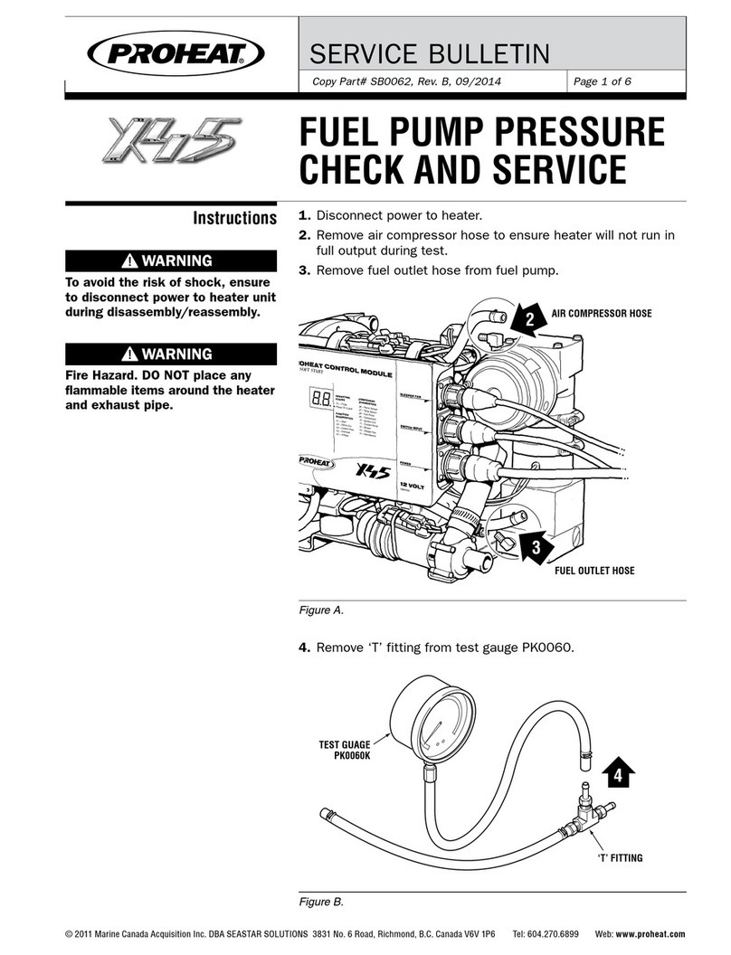 Proheat Teleflex X45 Service bulletin Proheat Teleflex X45 Service bulletin