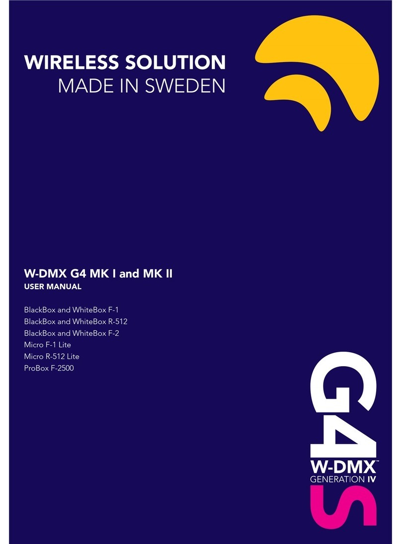 Wireless Solution W-DMX G4 MK I user manual Wireless Solution W-DMX G4 MK I user manual
