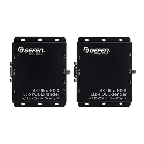 Gefen GTB-UHD2IRS-ELRPOL-BLK User manual