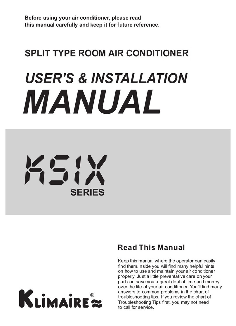 Klimaire KSIX024-H220 Operating manual Klimaire KSIX024-H220 Operating manual