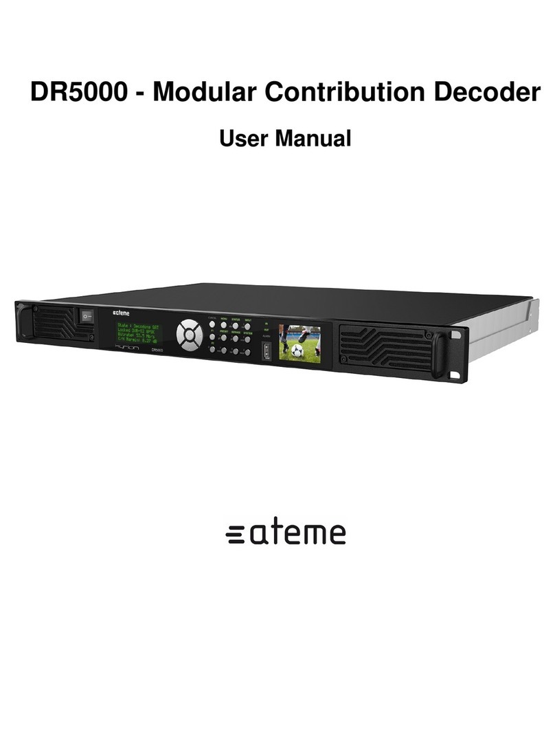 ATEME Kyrion DR5000 user manual