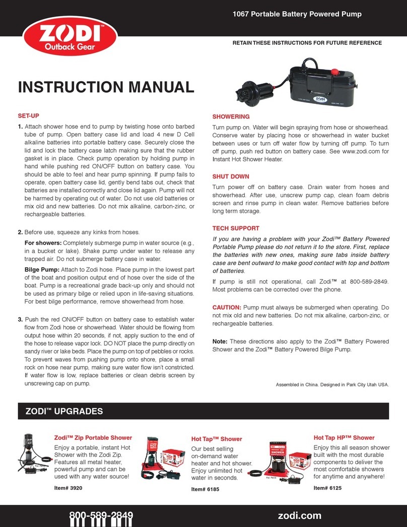 Zodi 1067 instruction manual