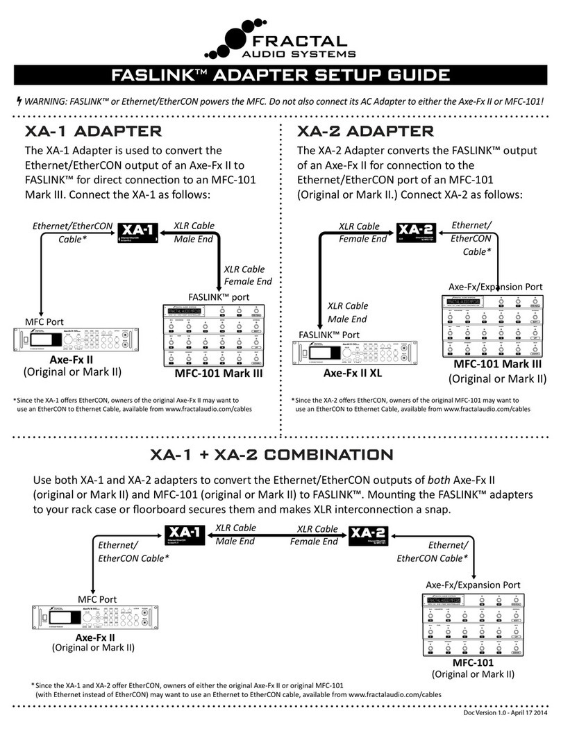 Fractal FASLINK XA-1 Setup guide