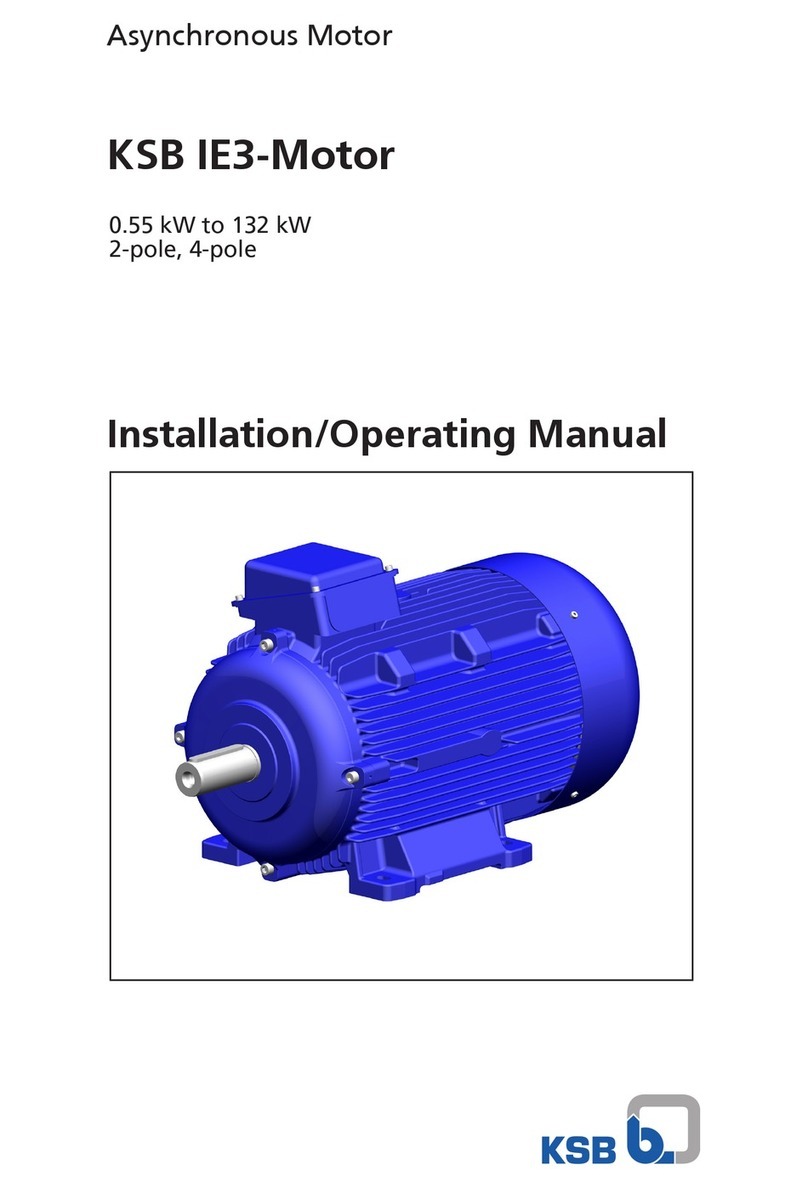 KSB IE3 Installation & operating manual