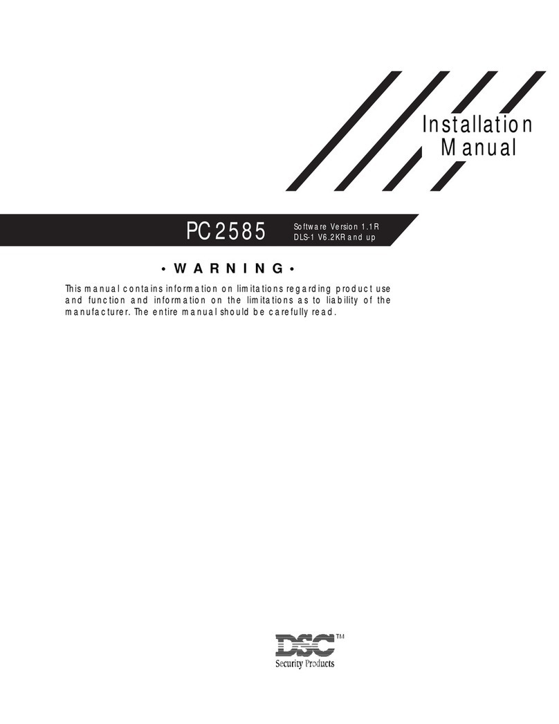 DSC PC2585 User manual