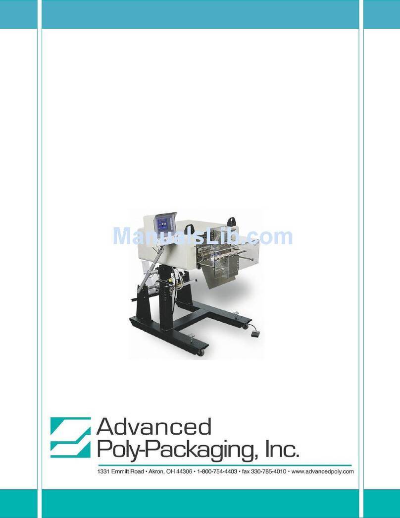 Advanced Poly-Packaging Advanced Poly-Bagger T-1000-S14 Installation manual Advanced Poly-Packaging Advanced Poly-Bagger T-1000-S14 Installation manual