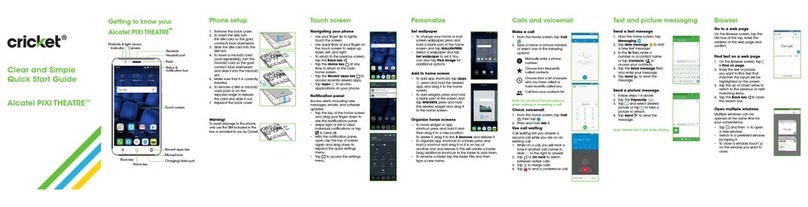Alcatel PIXI THEATRE User manual