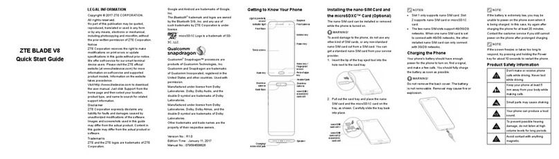 Zte Blade V8 LIite User manual
