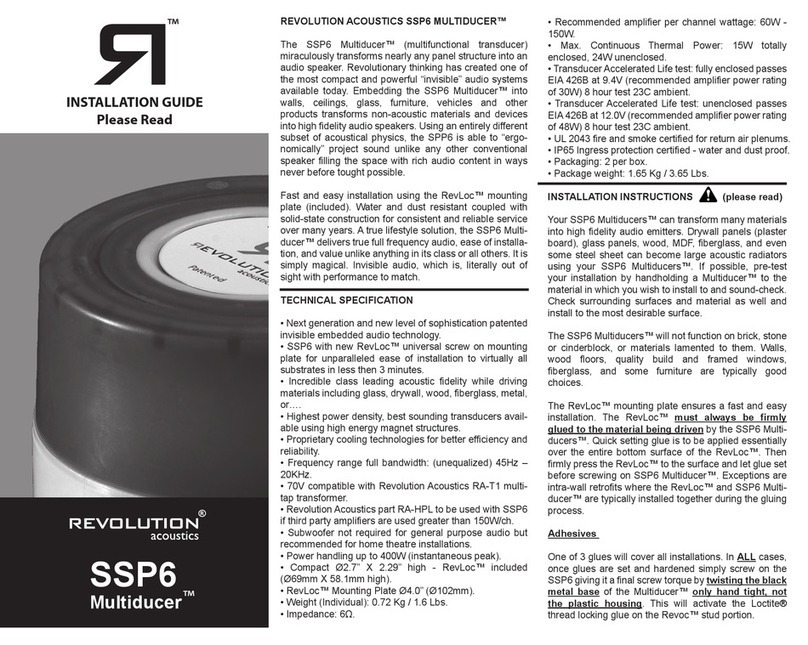 R/Evolution Multiducer SSP6 User manual