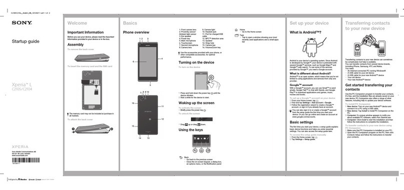 Sony Xperia L C2105 User guide Sony Xperia L C2105 User guide