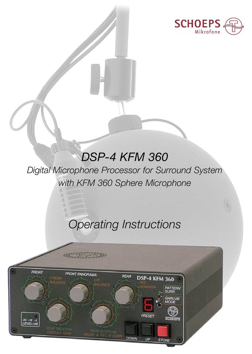 Schoeps DSP-4 KFM 360 operating instructions
