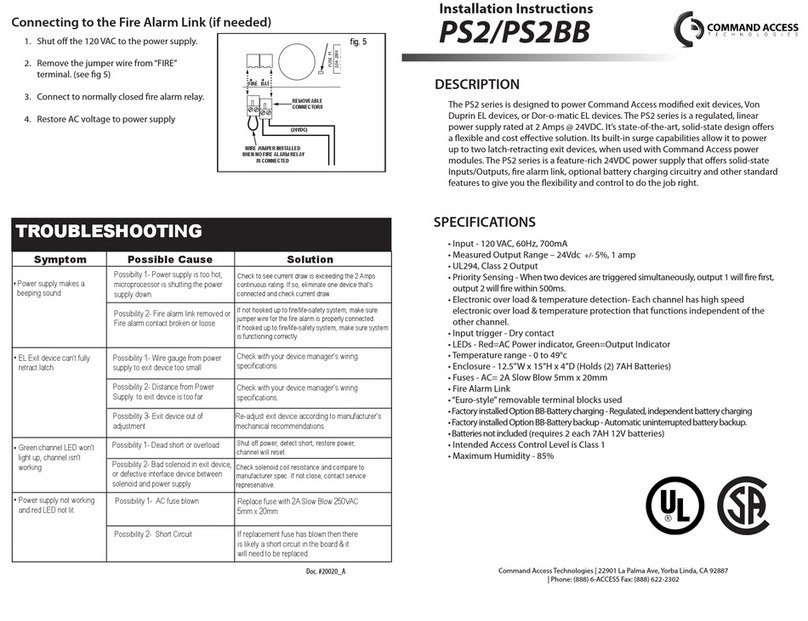 Command access PS2BB User manual