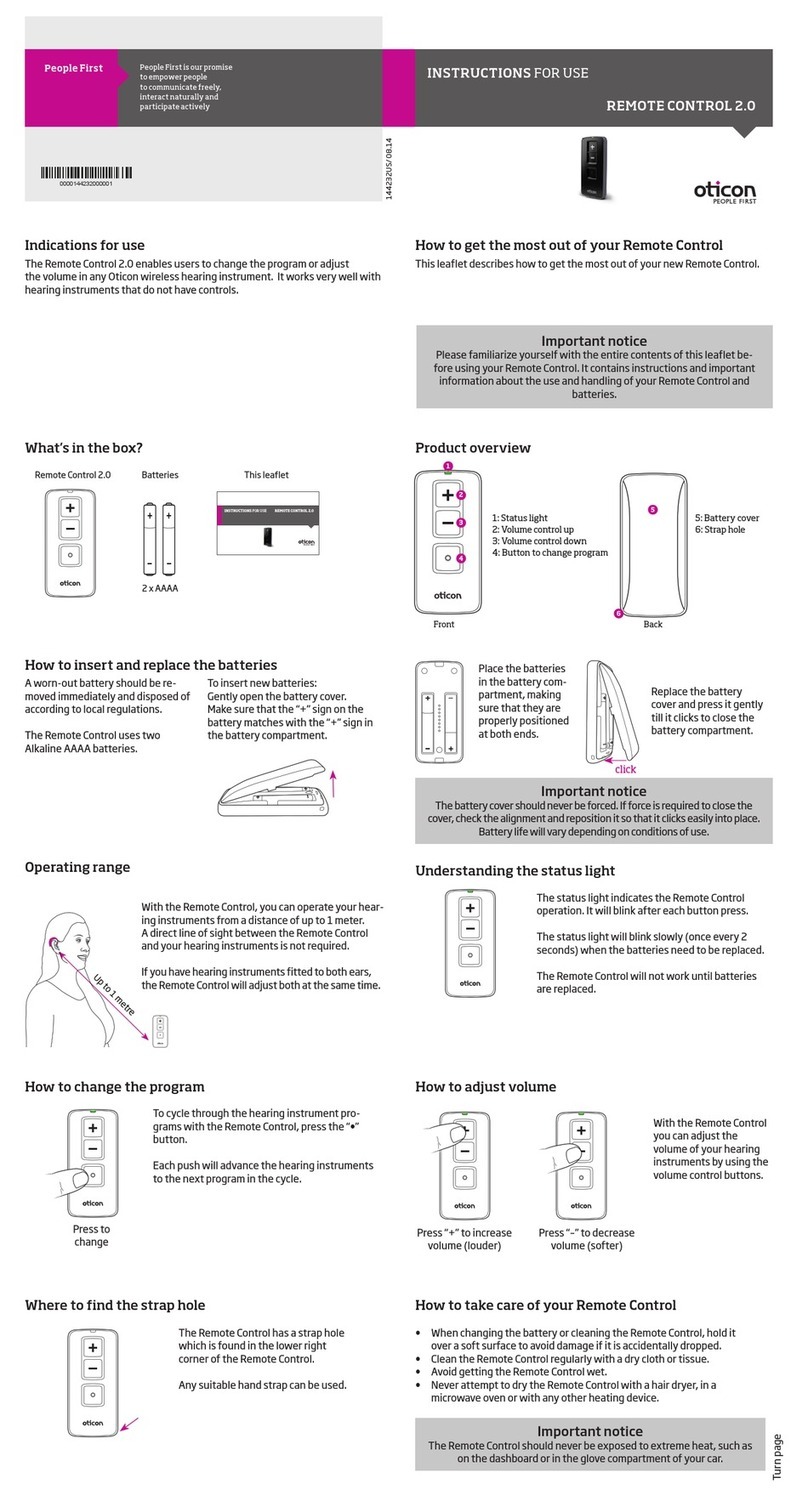 oticon ConnectLine Phone Adapter 2.0 Instructions for use