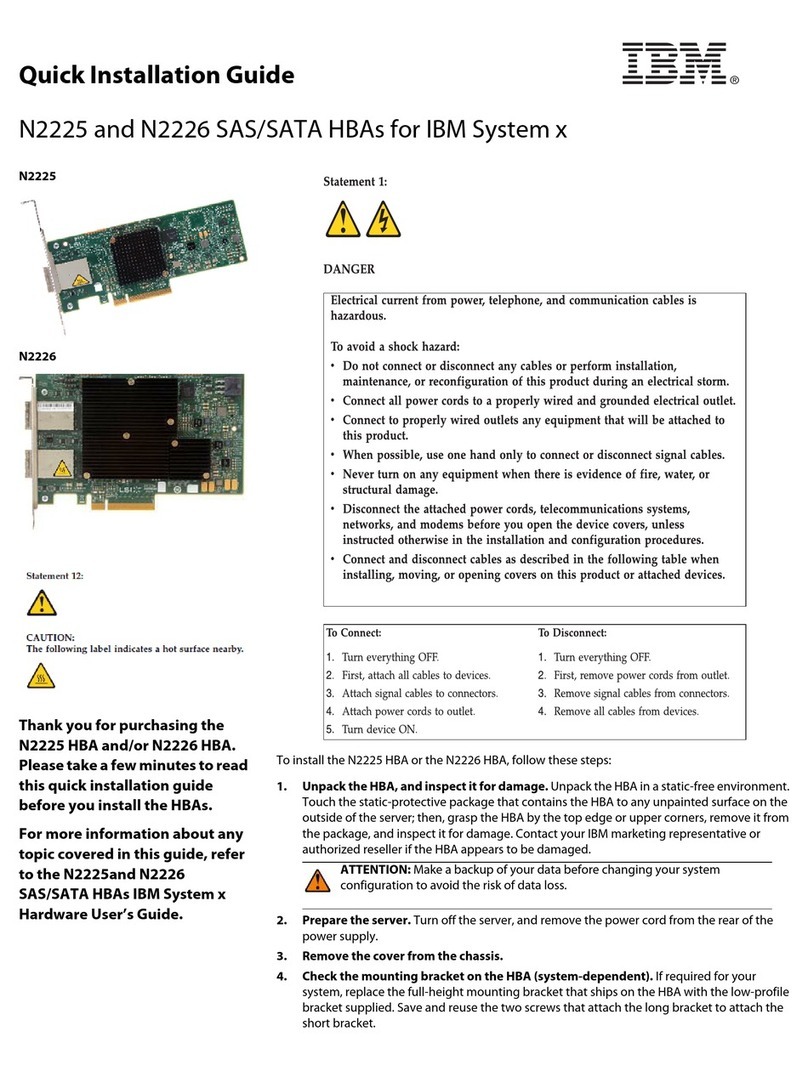 IBM N2225 Quick installation guide IBM N2225 Quick installation guide