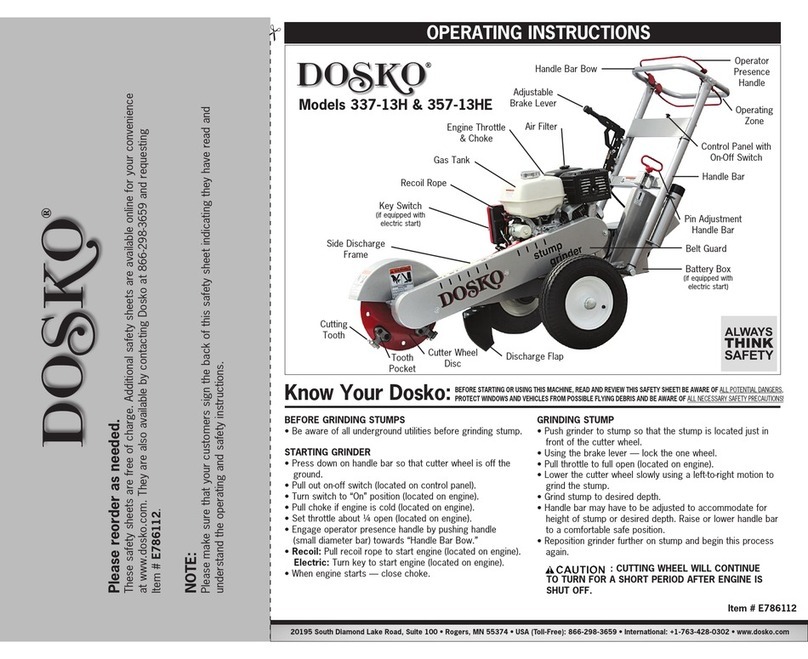 DOSKO 337-13H operating instructions
