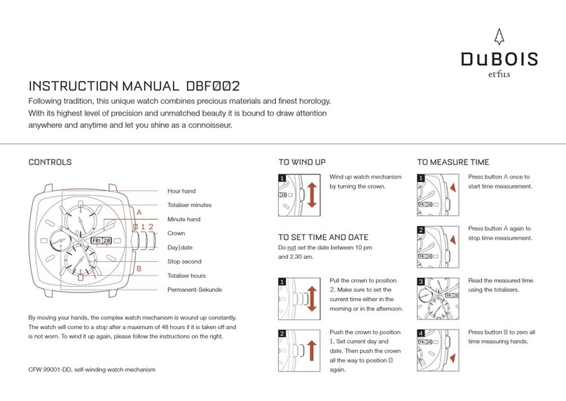 DuBOIS DBF002 instruction manual