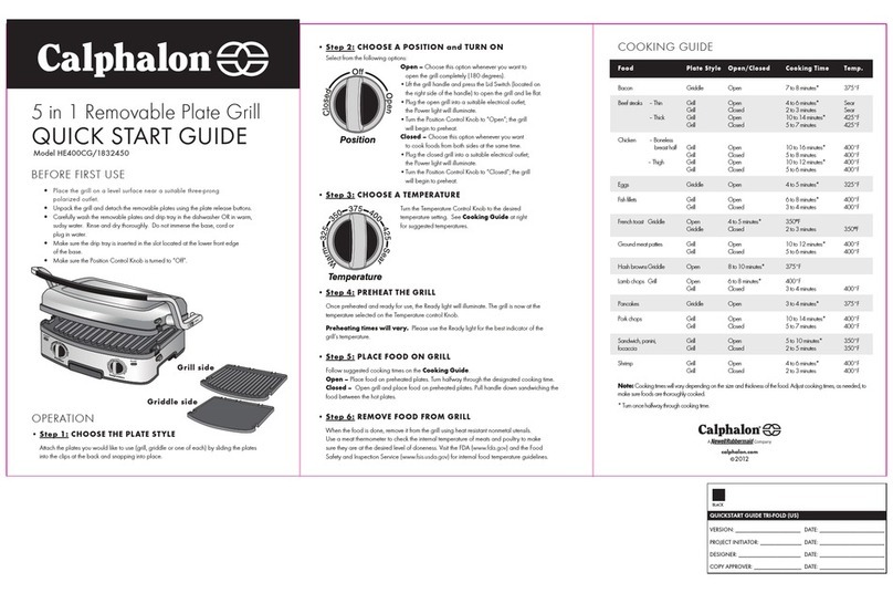 Calphalon HE400CG User manual