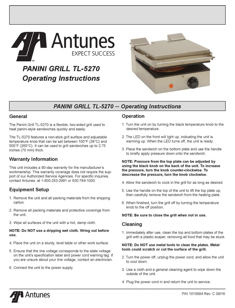 A.J.Antunes TL-5270 operating instructions