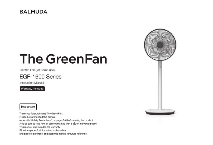 BALMUDA EGF-1600 Series User manual